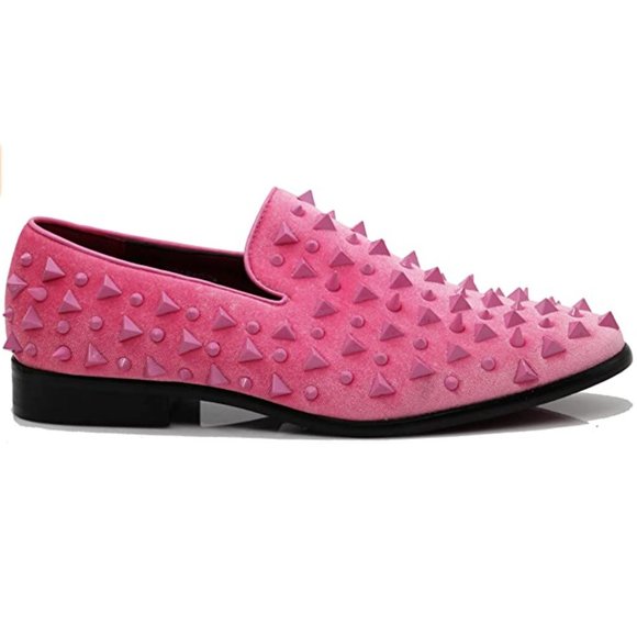 Men's Vintage Spike Dress Loafers Slip On Fashion Shoes Classic Tuxedo Dress sdp - Picture 6 of 7